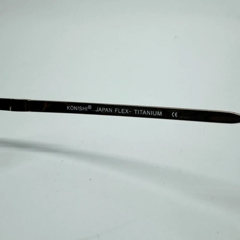 Konishi Eyeglasses Frames‎ KF7441 55-18-140 Satin Brown Flex Titianium H9705